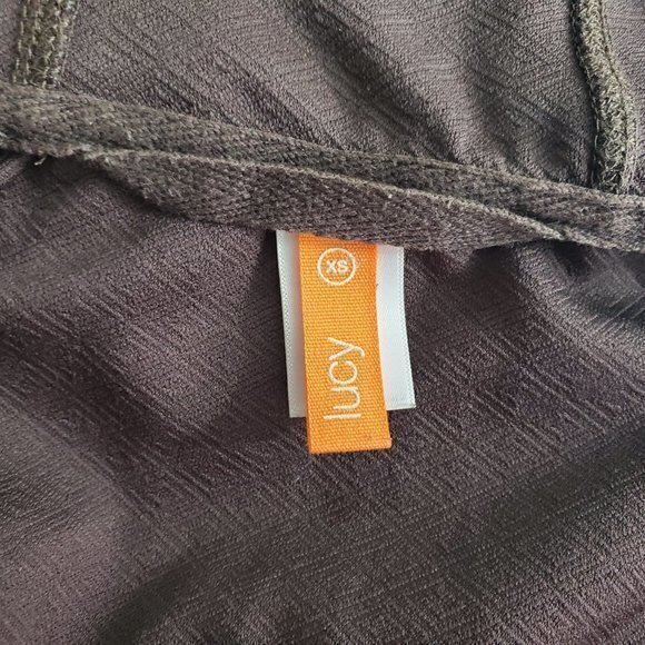Lucy Hoodie XS Brown Textured Hood Jacket Pullover - Picture 9 of 11